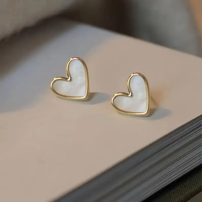 Mini Delicate Heart Shaped Stud Earrings